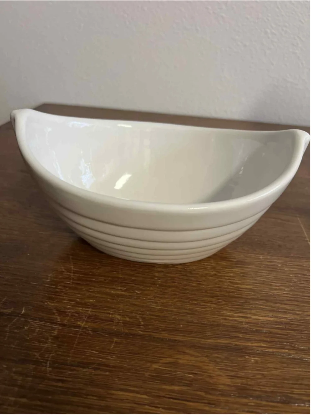 ND Exclusive Off White Antiqued Oliva Olives Bowl Ceramic Kitchen Serving Dish